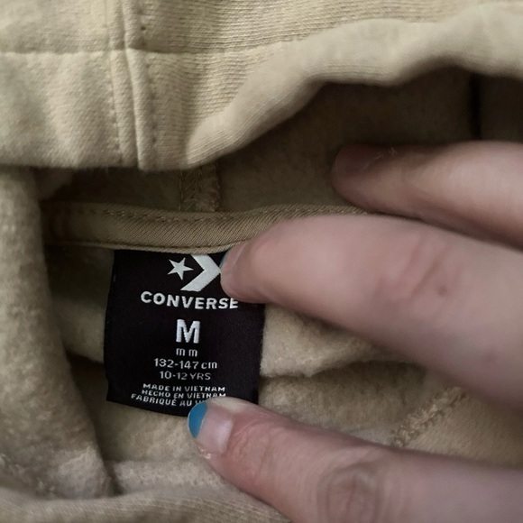 Youth Converse Beige Sweatshirt Sweatpant Set Size Medium (10-12) - Picture 3 of 6